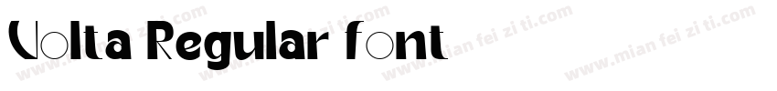 Volta Regular font字体转换